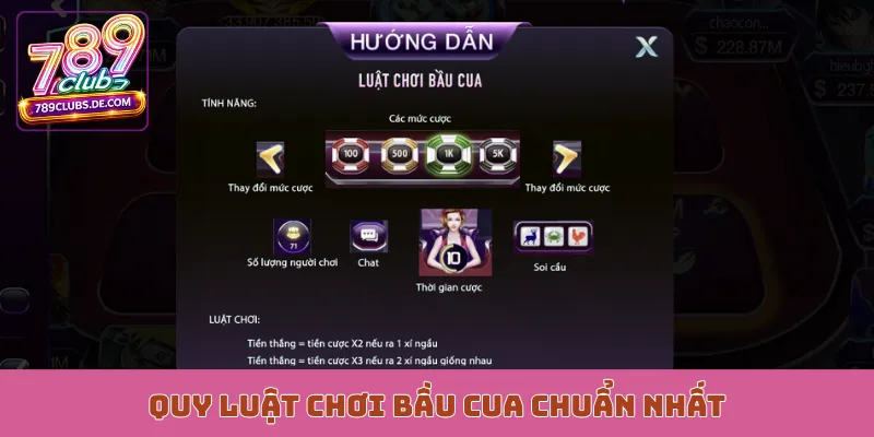 Quy luật chơi bầu cua chuẩn nhất